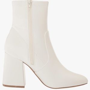 Madden Girl white heel boot